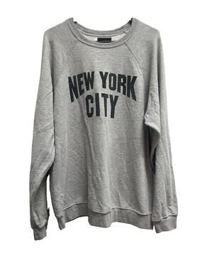 Retro Brand New York City Crewneck Sweatshirt Gray Graphic Made USA XL Unisex